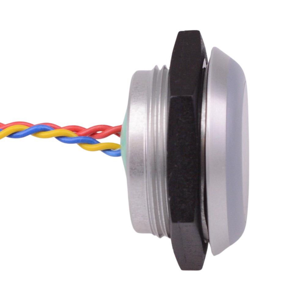 PBAM4AF0002D0G Green LED 12VDC Momentary NO 30mm Piezo Switch Prewired IP68