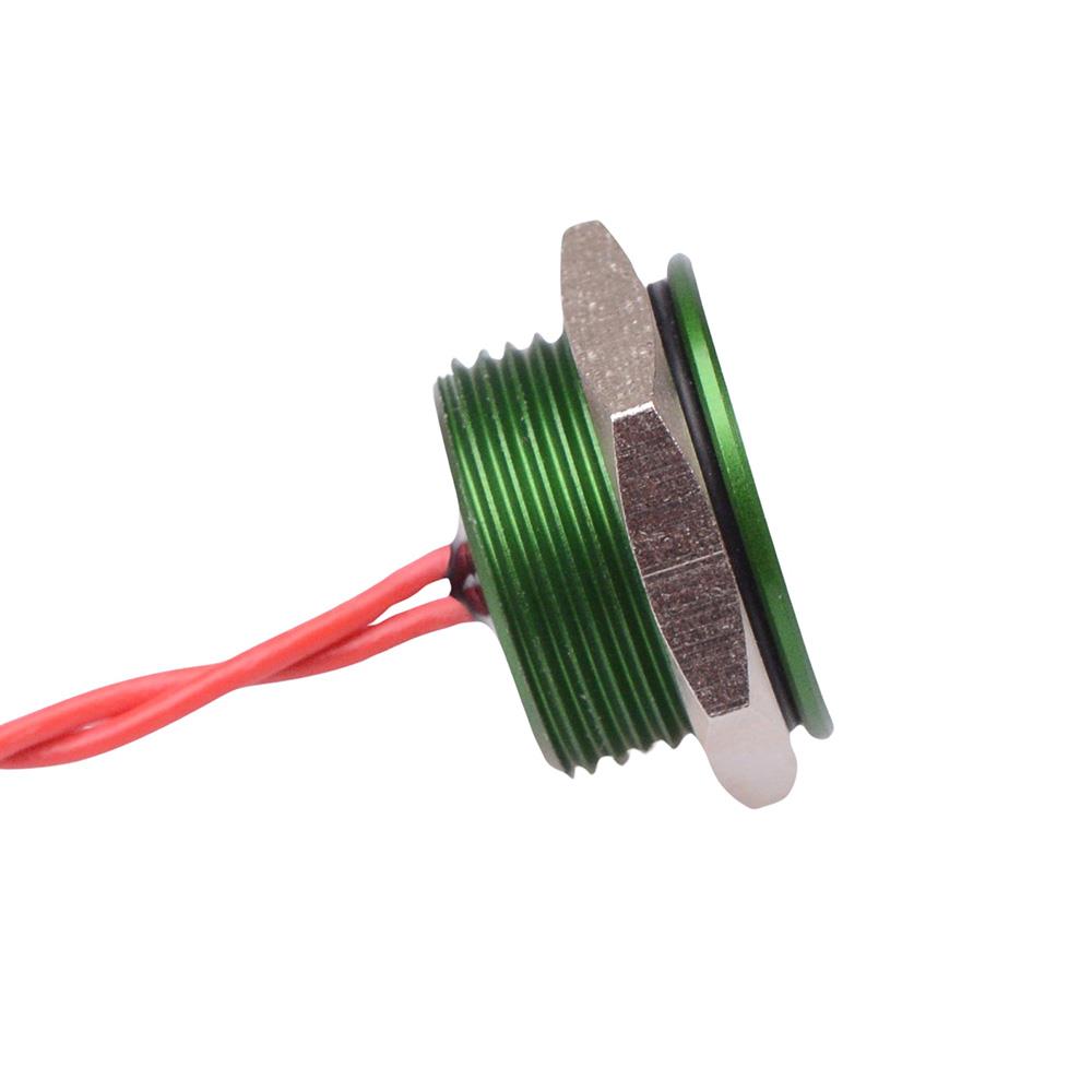 PBAT5AF3000 Momentary NO 16mm Green Piezo Switch Prewired IP68