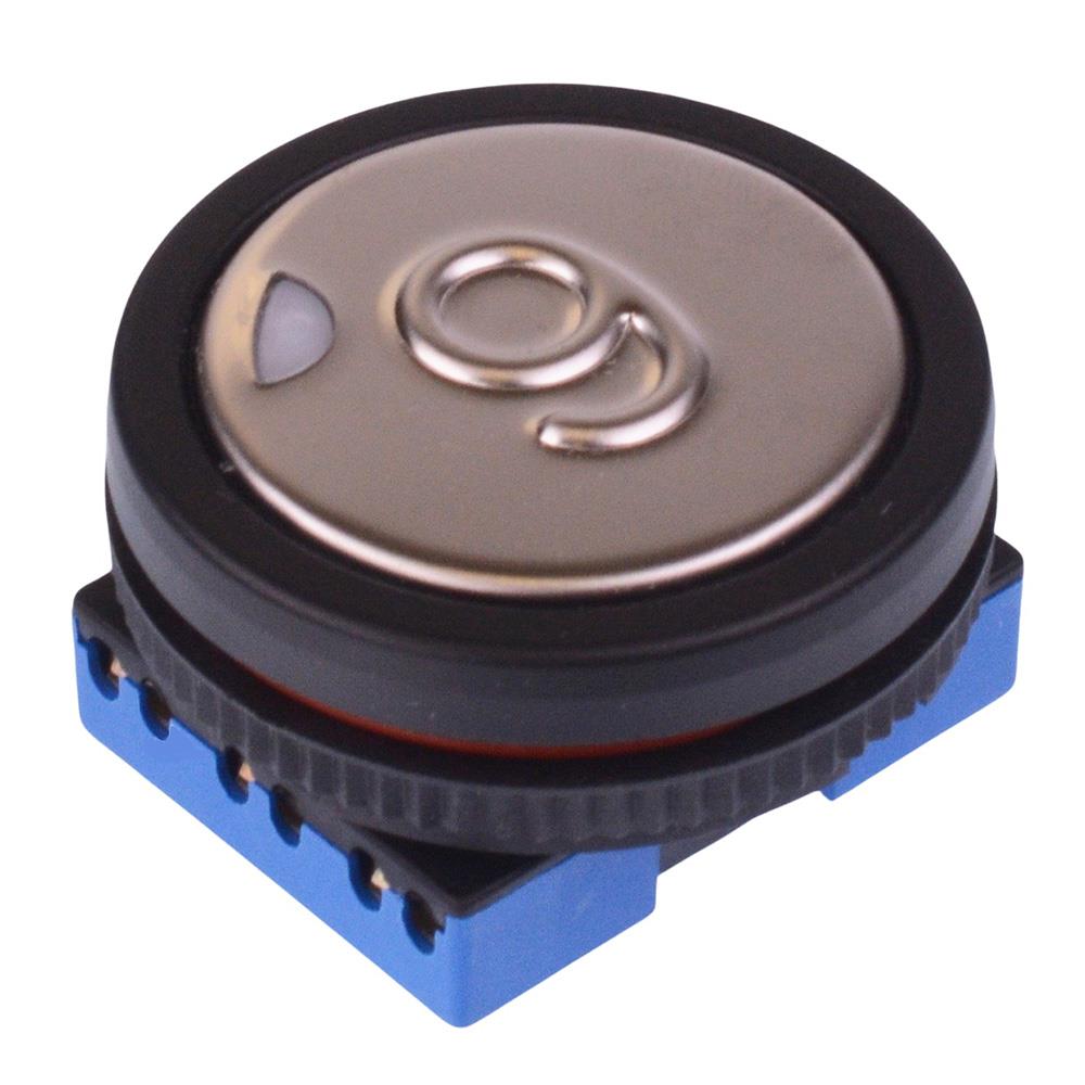 LPI5112R1K21709 '9' Red 12V illuminated Large Actuator Push Button Switch IP53