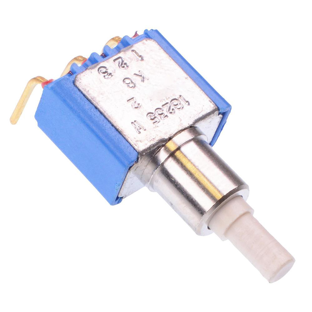 18235WCD6 On-(On) Right Angle Momentary PCB Push Button Switch SPDT 0.1A 30VDC