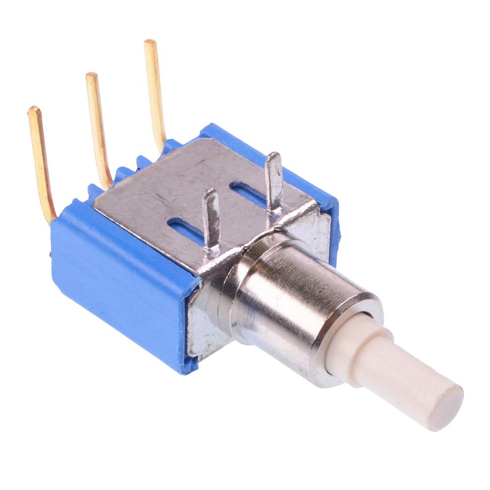 18235WCD6 On-(On) Right Angle Momentary PCB Push Button Switch SPDT 0.1A 30VDC