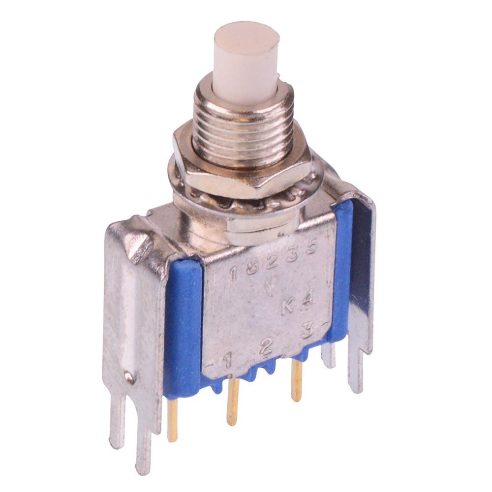 18235YCD3X386 On-(On) Momentary PCB Push Button Switch SPDT 0.1A 30VDC
