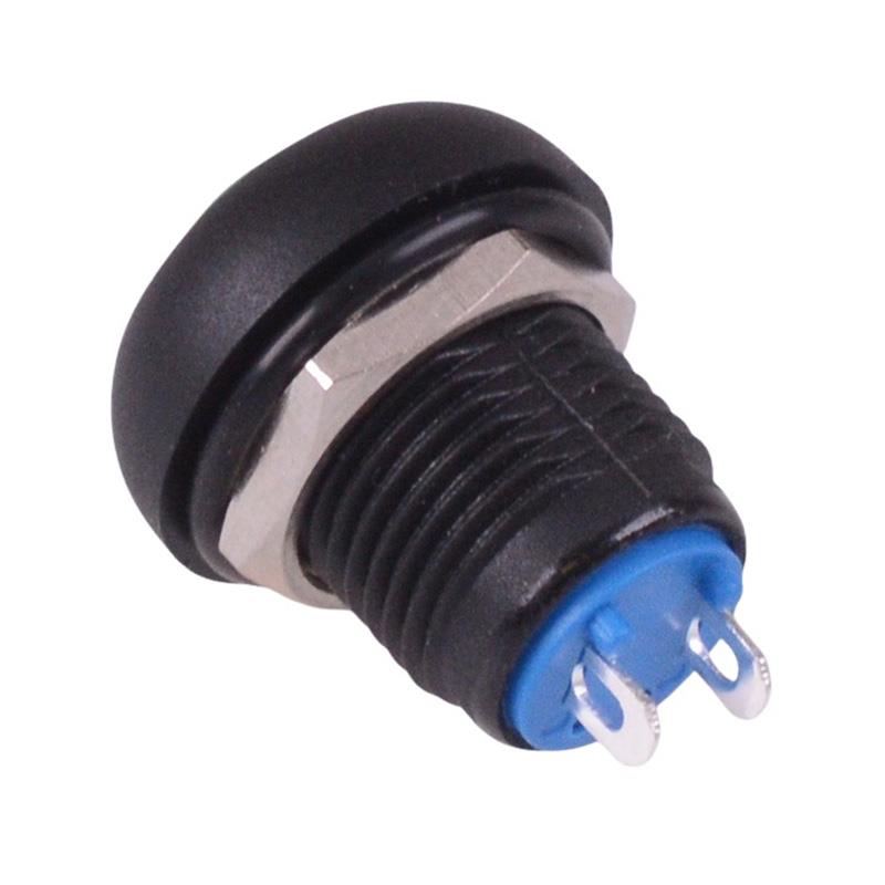 Blue On-Off Latching 12mm Waterproof Push Button Switch IP65 SPST