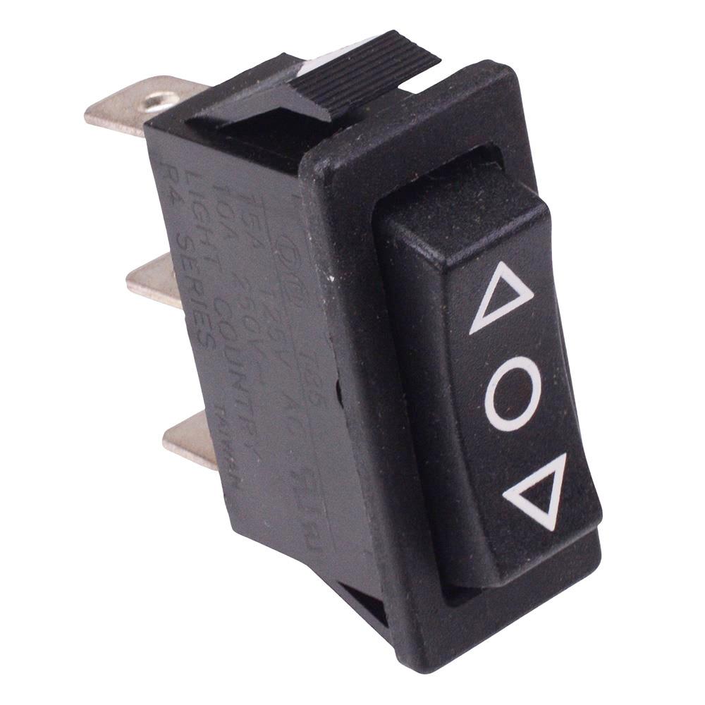 Black (On)-Off-(On) Momentary Rocker Switch 30 x 11mm SPDT 16A