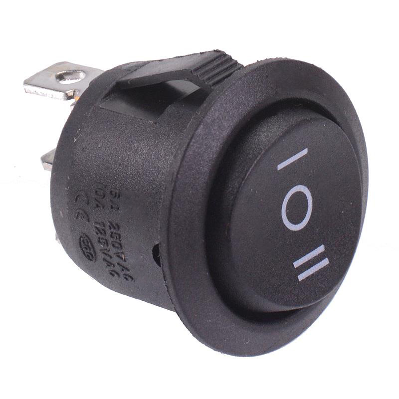 On-Off-(On) Momentary Round Rocker Switch SPDT