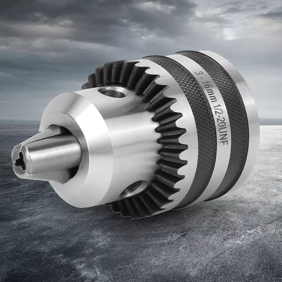 1/8- 5/8 3-16mm Capacity Key Type Drill Chuck 1/2-20 UNF Mount With Key